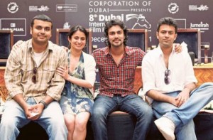'Kshay' team: (From L to R) Director Karan Gour, actors Rasika Dugal and Alekh Sangal, producer Shaan Vyas