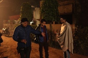 Hansal Mehta directing his actors in 'Aligarh'
